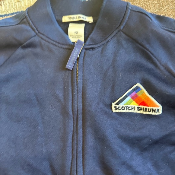 Scotch Shrunk Dark Blue Zip-Up - Picture 1 of 4